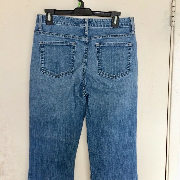 L.L Bean Jeans Womens Size 10 Regular Blue Denim Straight Pockets Mid Ri… - Picture 3 of 12